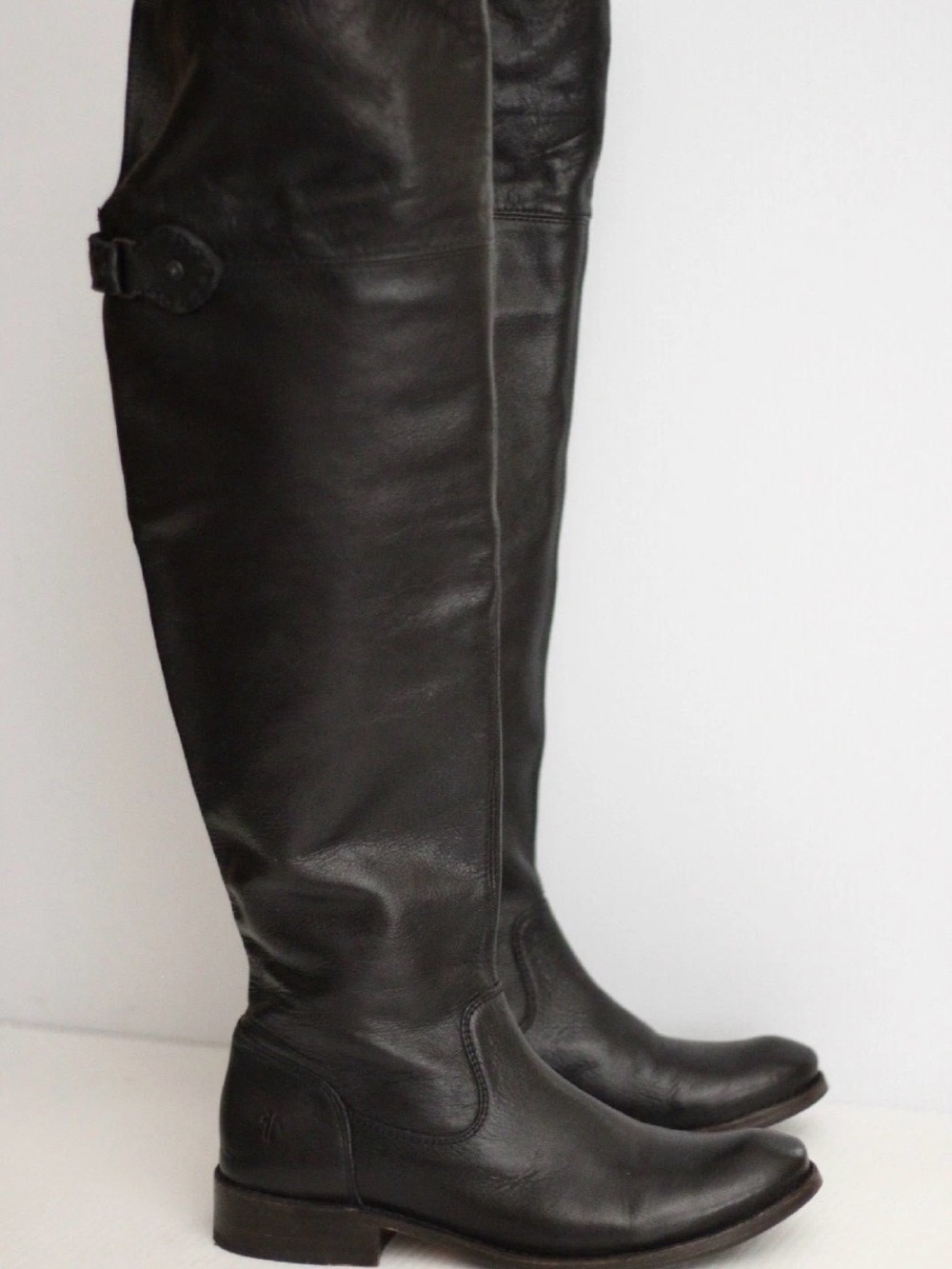 Frye Shirley OTK Over The Knee Tall Riding Boots- 77739 - Black - Size 7 B (A71)